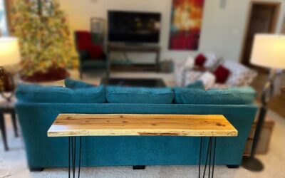 Live-edge Sofa Table