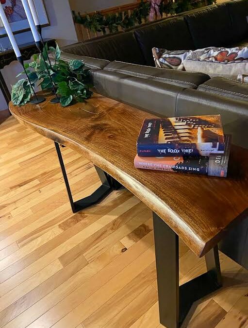 Live-edge Sofa Table