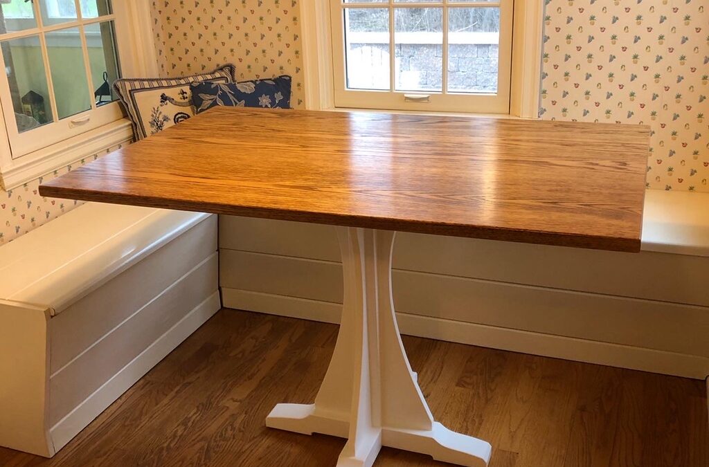 Pedestal Base Breakfast Nook Table